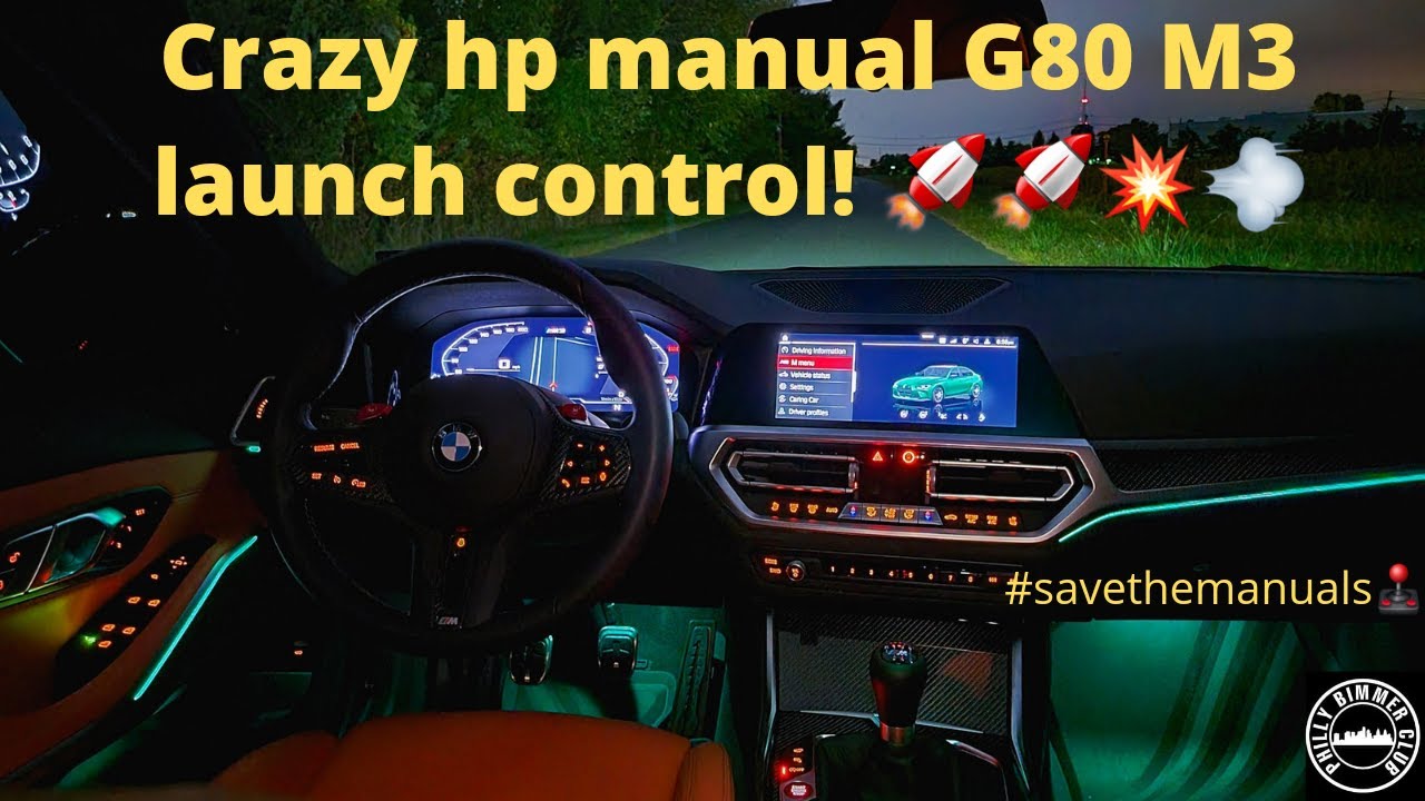 How to use manual launch control on BMW M3 G80 6MT CRAZY HP! 4K YouTube