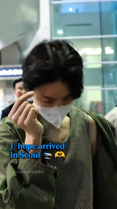 J-hope arrived in Seoul today from Macau🛬🫶 #hos_tour #hopeonthestage #btsjhope