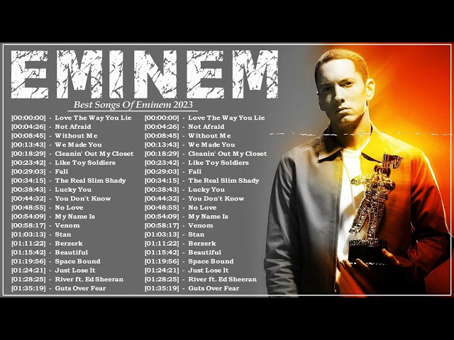 Eminem Greatest Hits Full Album 2023 🔥 Best Rap Songs of Eminem 🔥New Hip Hop Rap Songs 2023 class=