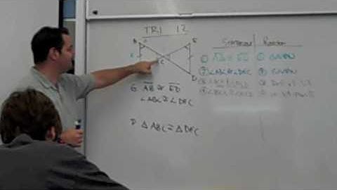 TRI 11 Writing Two Column Proof - Triangle Congruence