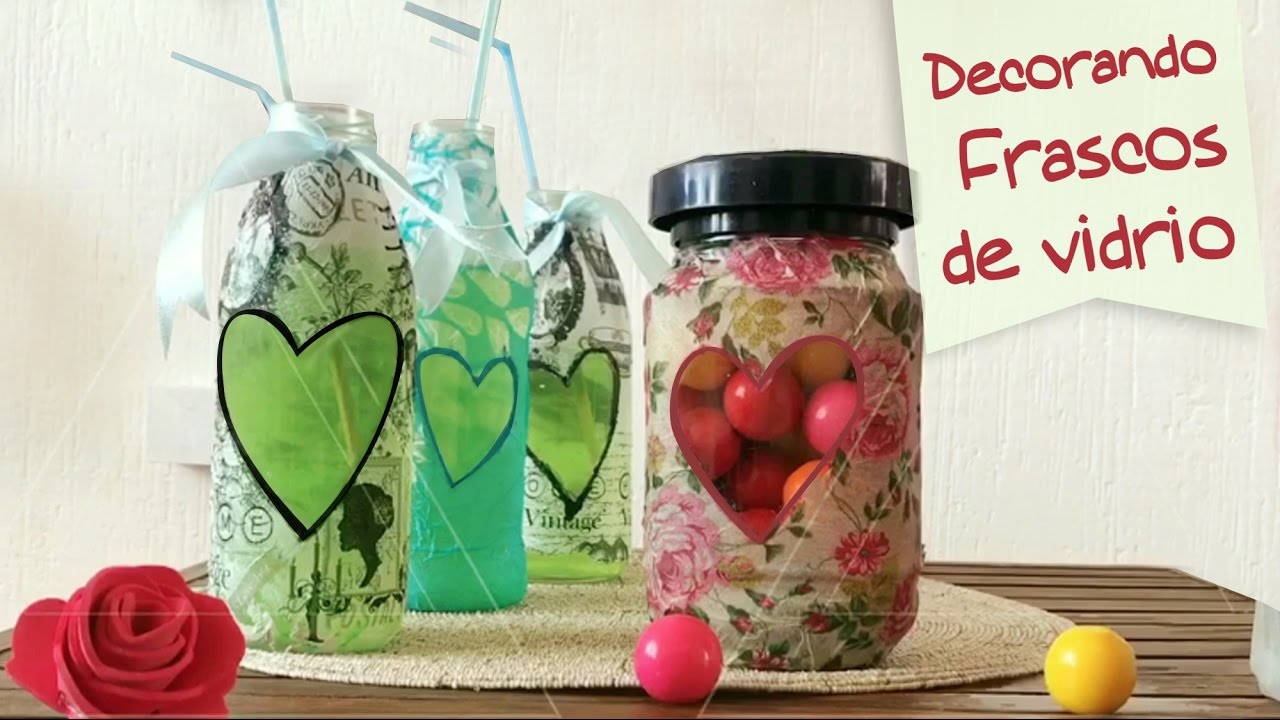 Decorando Frascos de Vidrio :: Chuladas Creativas