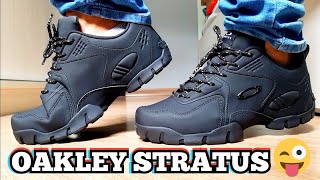 Unboxing Tênis Oakley Stratus Preto Com Cinza | Comprado Na Netshoes |  Review e On Feet - YouTube