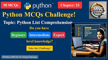 Python List Comprehension - Quiz | Test Your Skills with MCQs & Answers for Beginners to Advanced