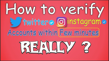 How to verify the instagram and twitter account [हिन्दी़] | How to get verify badge | Real content
