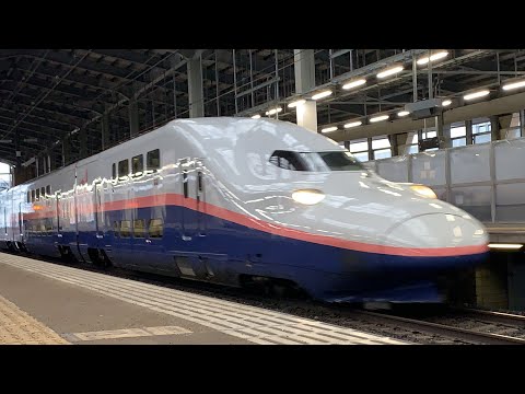【JR東日本】引退間近E4系Max新幹線　上越新幹線新潟駅入線シーン