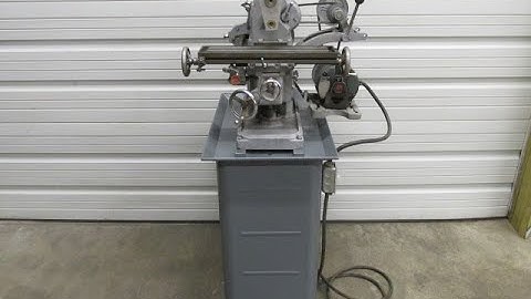 Atlas Horizontal Milling Machine Mill 18" x 4-1/2" Table 1 PH 115/230v 1/2 HP