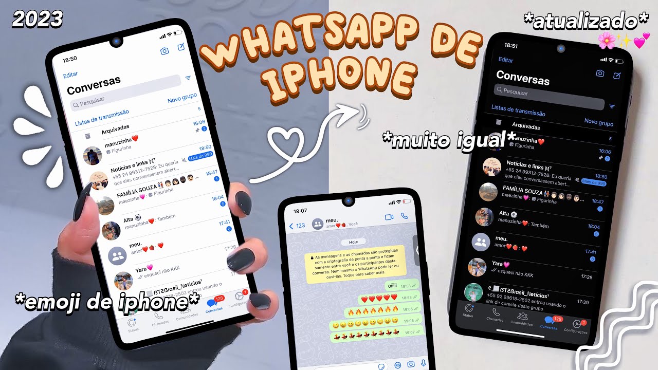 SAIU🔥 whatsapp igual iPhone no android ATUALIZADO IOS 16 com emoji de ...