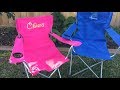 How to embroider a folding camp chair How to embroider a folding camp chair