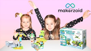 Makerzoid Robot Master | Leina and Lina | Makerzoid Construction Set