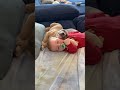 Best Friends Forever! Dog Sleeps on Baby 😍🐾 | Cutest Video  #Dog #Baby #TrueFriend