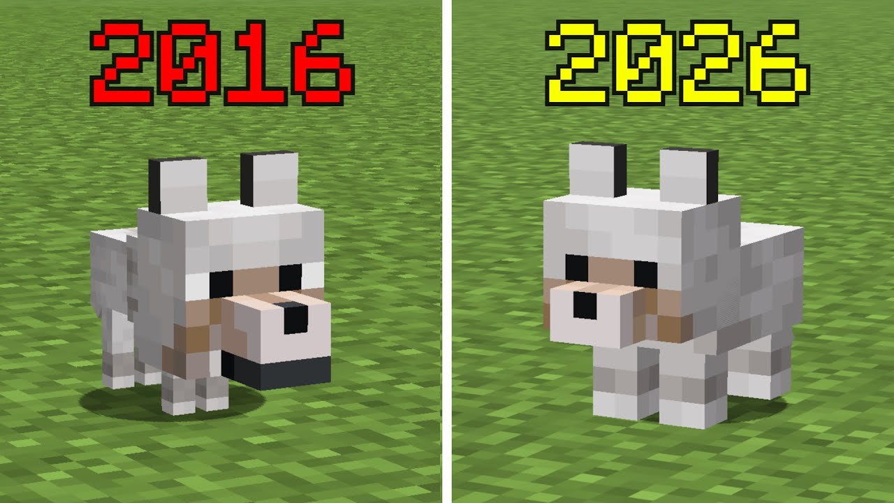 2026 VS 2016 Minecraft Baby Mobs
