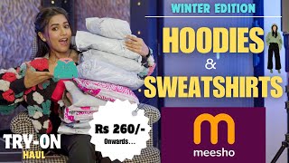 All new winter edition *MEESHO* HOODIES & SWEATSHIRT haul 😍 | Tryon | Honest Review | gimaashi