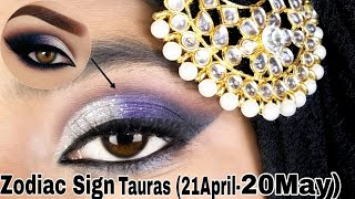 Recreating Zodiac signs (Taurus) eye️ makeup look||Taurus (21April-20May) Birthdate eyelook||