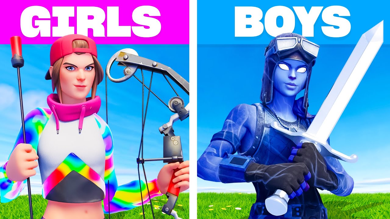 GIRLS VS BOYS - Fortnite Hunger Games