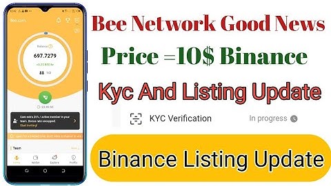 bee network new update || kyc open for All || binance listing update || Price 10$ || Big new for bee