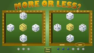 MORE OR LESS? - An original PowerPoint dice game - Free to download and play screenshot 5