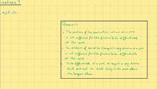 006 HowTo SM302 Multivariate Analysis - Ch3 Partial Derivatives PART1
