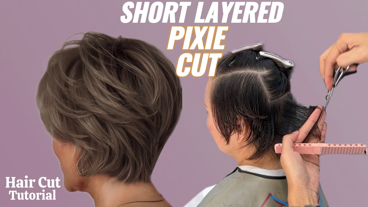 How to Cut a Perfect Short Layered Pixie | Professional Pixie Haircut Tutorial (Step-by-Step)