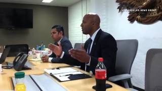 Damon Dunn criticizes Robert Garcia's qualifications for office.
