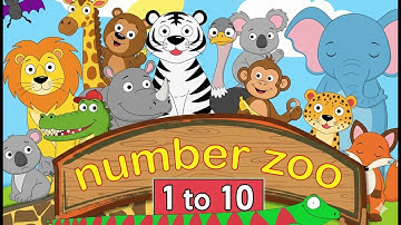 Dieren in de dierentuin: getallen van 1 tot 10! 🐒🐻 Telliedje voor kinderen | Leer tellen met dieren