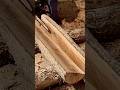 bush craft shelter (17) 山小屋の小窓作り！