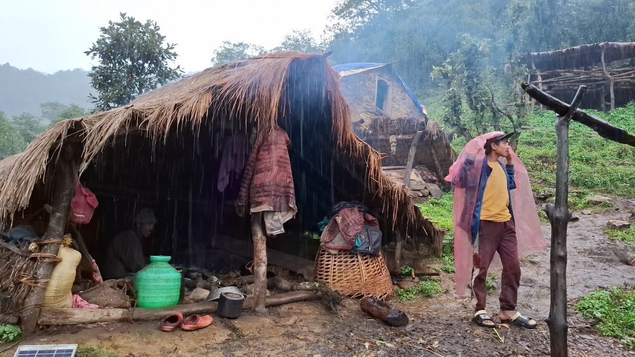 Nepali Mountain village life into the Rainy Season || Daily Activities of Rural village in Nepal🇳🇵 