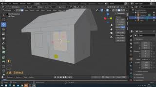 картинка: Урок 2. Моделирование домика в Blender (уроки 3D моделирования)