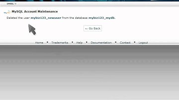 How to remove a user from a MySQL database in cPanel