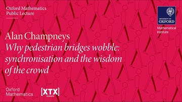 Why pedestrian bridges wobble: synchronisation and the wisdom of the crowd