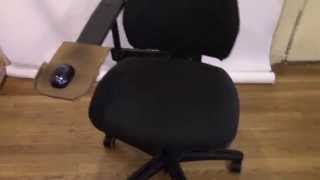 I modified my computer chair so arm was in a much better position for
using the mouse. sits very comfortably by side instead of extended or
hang...