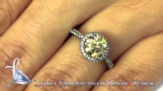 FD-522 - 2.06 Carat Natural Fancy Chocolate Brown Diamond Engagement Ring 18k Black Gold