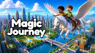 Magic Journey With Flying Horse | Jack and Henery Kids In USA #usakids 