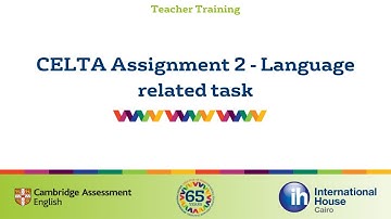 CELTA Assignment 2 - Language related task