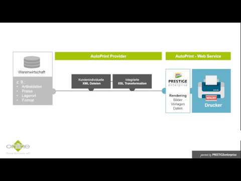 PRESTIGEenterprise - XML AutoPrint