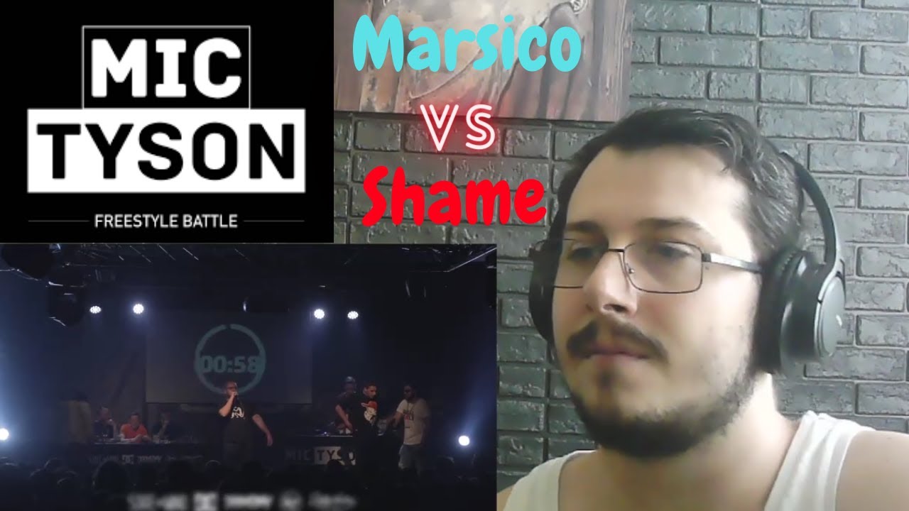 Reazione Mic Tyson - Freestyle Battle 2017 || Shame VS Marsico (ottavi di finale, turno 5) REACTION