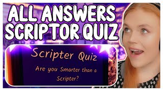 *EASY* Guide To ALL QUIZ ANSWERS Scripters Quiz Quest ? Royale High New Years Update