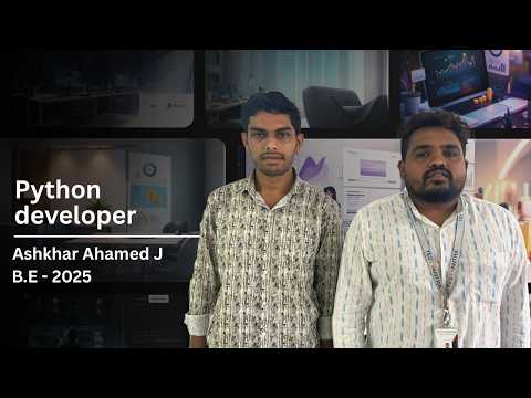 Congratulations, Ashkhar Ahamed J for getting placed as a Java developer