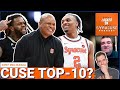 Syracuse basketball is a top10 team  the orange need malik mack kadary richmond or erik reynolds