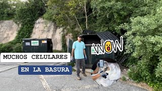 DUMPSTER DIVING MUCHOS CELULARES EN LA BASURA 📲📱😱#dumpsterdiving #loquetiranenusa