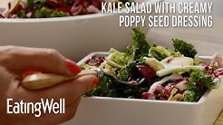 Kale Salad with Creamy Poppy Seed Dressing | EatingWell 