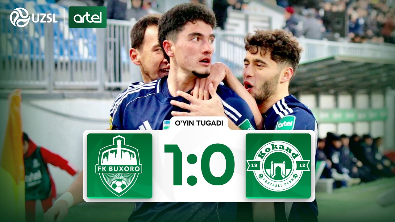 Superliga 1-tur. Buxoro - Qo‘qon-1912 bahsida kiritilgan gol va xavfli vaziyatlar (Highlights)