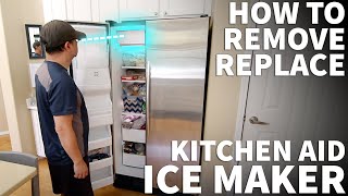 How to Remove Kitchen Aid Refrigerator Ice Maker - Kitchen Aid Ice Maker Removal or Replacement