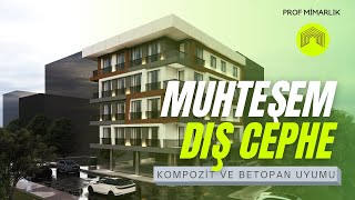 Diş Cephe Projesi̇ Betopan, Kopmozit Ve Dekoratif Uygulama Projesi