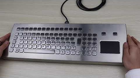 A Desktop Metal keyboard with Touchpad Mouse and Numeric Keypad, look!