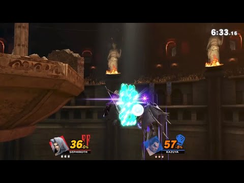 【カズヤ成敗シリーズ】ジャンプの消費を見逃すな！　スマブラSP セフィロス(Player:ソルギア)