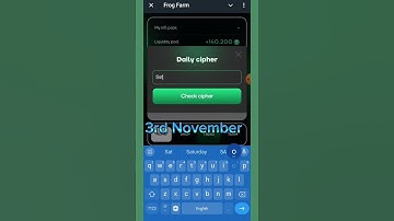 Frog Farm | Frog Farm Daily Cipher Code | 3 November | Frog Farm Daily Cipher Code video |