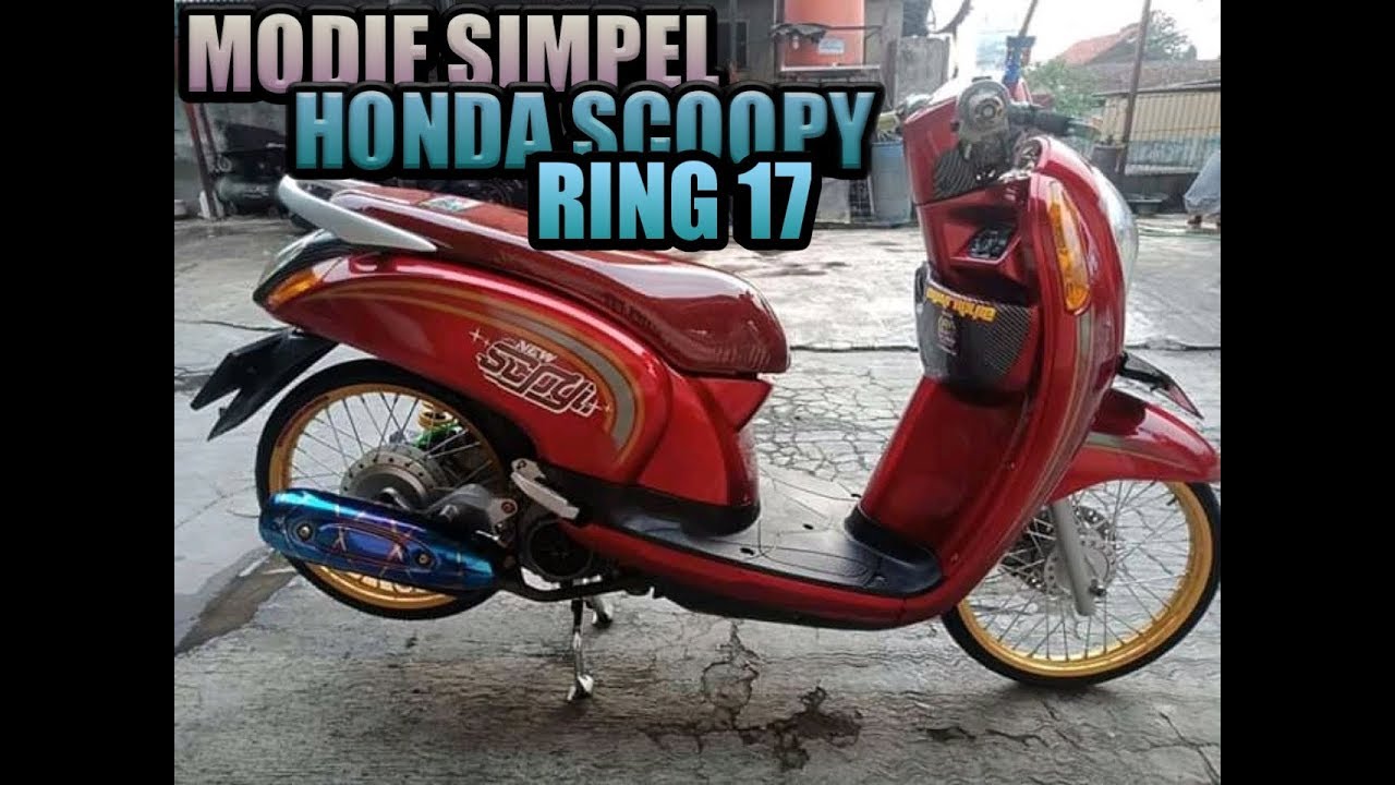 Modifikasi Motor Scoopy Ring 17 OPREK MOTOR