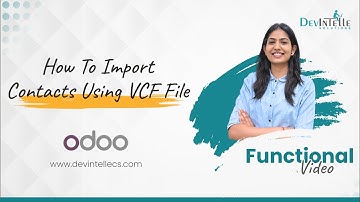 How To Import Contacts Using VCF File In Odoo #odoo18