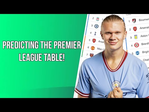 PREDICTING THE PREMIER LEAGUE TABLE! SOME SHOCKING PLACEMENTS!
