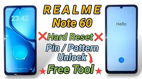 Realme Note 60 (RMX3933) Pattern Unlock | Hard Reset not Working